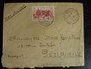 LETTRE DE DJOUGOU  PETIT BUREAU DU DAHOMEY PAR AVION POUR LA FCE 1951.(COVER) - Cartas & Documentos