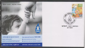 India 2005  NATIONAL WHO ORS DAY  CHILD HEALTH  Special Cover # 25254 Inde Indien - Cartas & Documentos