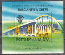 Rumänien; 1991; Michel 4677 Block 264 **; 20 L Balkanfila Bacau; Bild1 - Nuevos