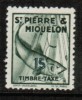 ST.PIERRE & MIQUELON   Scott # J 34*  VF MINT LH - Portomarken