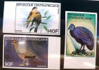 CENTRAFRIQUE: OISEAUX Serie Complete 3 Valeurs NON DENTELEES (yvert: 476/78) Neuf Sans Charniere. ** - Andere & Zonder Classificatie