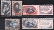 RUSSIA (USSR) -(CP4914)-YEAR 1949-(Michel 1348 -1352 )-150th Birth Anniversary Of A.S.Pushkin.-MNH ** - Unused Stamps