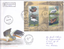 Birds;Pelican, Seagull, Duck, Deer,cover 2011, FDC Premier Jour,sent To Mail In First Day! Moldova / Moldavie - Pelicans