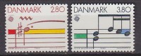 L4948 - DANEMARK DENMARK Yv N°839/40 ** MUSIQUE - Nuevos