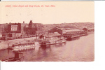 Union Depot And Boat Docks St Paul Minnisota 1912 - St Paul