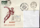 Romania-Occasionally Envelope 1987 - Romania-Franta-World Cup - Rugby