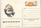 Rusia-Postal Stationery Postcard1983-Karl Marx-165 Years From Birth - Karl Marx