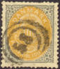 Denmark #34 XF Used 100o Gray & Orange From 1877 - Gebruikt