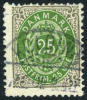 Denmark #50 Used 25o Gray & Green From 1901 - Used Stamps