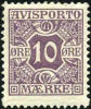 Denmark P4 XF Mint Hinged 10o Newspaper Stamp From 1907 - Ungebraucht