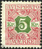 Denmark P9 Mint Hinged 5K Newspaper Stamp From 1907 - Neufs