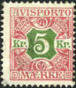 Denmark P9 Mint Hinged 5K Newspaper Stamp From 1907 - Ungebraucht