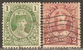 Newfoundland 1911 Mi# 85-86 Used - Coronation Of King George V - 1908-1947