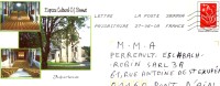 Enveloppe Entier Postale Oblitérée P.A.P.= JUJURIEUX [Ain] - Salle Spectacle - Prêts-à-poster:Overprinting/Lamouche