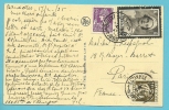 337+339+415 (surtaxe) Op Kaart Met Stempel BRUXELLES (mooie Frankeering) - 1932 Ceres And Mercurius