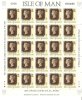 GRAN BRETAGNA, ISOLA DI MAN, 1990, 1 P, Foglio Completo 25 Esemplari - Sheets, Plate Blocks & Multiples
