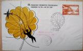 1961 YUGOSLAVIA COVER NATIONAL PARACHUTING CHAMPIONSHIP LETTER DELIVERED BY PARACHUTTER - Parachutting