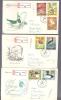 ANIMALS BIRDS CZECHOSLOVAKIA 1967 - 3 CACHET REGISTERED COVERS - Collections, Lots & Series