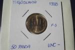 KINGDOM YUGOSLAVIA 50 PARA 1938 UNC - - Jugoslavia