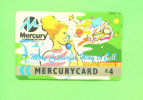 UK - Magnetic Mercurycard As Scan - [ 4] Mercury Communications & Paytelco