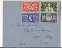 UK - 1953 CORONATION  Circulated FIRST DAY COVER With Full Set SG 532/535 - 1952-1971 Em. Prédécimales