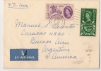 UK - 1960 GENERAL LETTER OFFICE Circulated FIRST DAY COVER With Full Set SG 619/620 To ARGENTINA - 1952-71 Ediciones Pre-Decimales