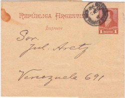 ARGENTINA - BANDE JOURNAL (ENTIER POSTAL) De 1892 Pour VENEZUELA - Postal Stationery
