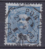 Portugal 1895 Mi. 133 A     100 R König King Carlos I. Deluxe PORTO Cancel !! - Gebruikt