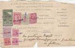 A1124 - Marche-pesi-misure-titoli Azionari-autotrasporti-committente... Su Ampio Frammento AFFRANCATURA EMERGENZA 1944 - Taxe