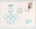 Sweden SAS Flight Cover Olympic Games Montreal 1976 13-7-1976 - Verano 1976: Montréal