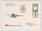 Finland ABA -SAS Flight Cover 50 Anniversary  Of The Route Helsinki - Stockholm 3-6-1974 - Lettres & Documents