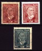 1924/1928** Heinrich Von Stephan MNH Luxus MiNr 362x,362y /363 - Unused Stamps