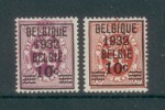 Belgique 333/34 * - 1929-1937 Lion Héraldique