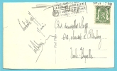 425 Op "Real Photo / Halle Kerkdeur" Met Stempel BRUSSEL, Met Naamstempel (griffe D'origine) HALLE - Linear Postmarks