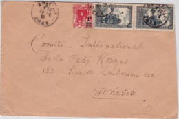 ALGERIE - 1940 -YVERT N° 114X2 Sur LETTRE De ORAN Pour GENEVE CROIX-ROUGE (SUISSE) - PRISONNIERS De GUERRE - Storia Postale