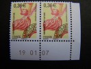 N°251 NEUF ** SANS CHARNIERE FRANCE PREOBLITERE PREO ORCHIDEE DE SAVOIE 0,36€ PAIRE COIN DATE FLEUR FLORE REF:GPC - 1989-2008