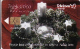 Slovenie, Chip 100 Units, Christmas, Petit Tirage - Slovenië