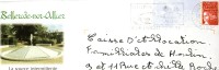 Enveloppe Entier Postale Oblitérée [P. A P.] De BELLERIVE [Allier] - Thermes - Termalismo