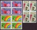 1982 NORTH CYPRUS ANNIVERSARIES AND EVENTS BLOCK OF 4 MNH ** - Unused Stamps