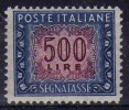 ITALIA 1952 - Segnatasse L. 500 ** - D. 13 1/4 X 14         (g1581) - Strafport