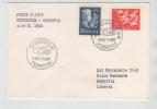 Sweden First SAS Flight Stockholm - Monrovia 2-7-1960 - Covers & Documents