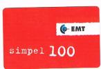 ESTONIA -  EMT  (GSM RECHARGE ) - SIMPEL 100 EXP. 1.1.2000    - USED°  -  RIF. 5163 - Estonia