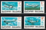 BULGARIA \ BULGARIE / BULGARIEN - 1995 - Avions - 4v** - Poste Aérienne