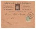 Lettre - SEINE - PARIS - Superbe Enveloppe Décorée + Papiers D´Affaires - 1901 - SUP - Lettres & Documents