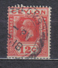 AP1076 - CEYLON  1921 , Giorgio V  Yvert N. 211 Used .  DIE II - Ceylon (...-1947)