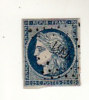 N° 4 Cérès Oblitéré (25 Centimes Bleu) - 1849-1850 Cérès