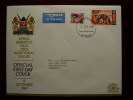 KENYA 1969 WILDLIFE DEFINITIVE ADDITIONAL VALUES (TWO) On OFFICIAL FDC. - Kenia (1963-...)
