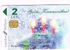 LETTONIA (LATVIA) - LATTELEKOM (CHIP) -  1997 CHRISTMAS  - USED   -  RIF. 5231 - Natale