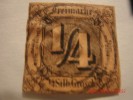 THURN & TAXIS, 1854, MICHEL & SCOTT 1, 1/4 SGR BLACK ON RED BROWN, USED - Usados