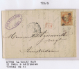 France Lettre 1869,  Nr 31  De Paris A Amsterdam Holland , Etoile  Et Cachet A Date, PD Rouge - 1863-1870 Napoleon III With Laurels